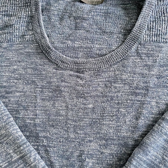 Armani Exchange, Heathered Blue Sweater, Size Large - Picture 7 of 11